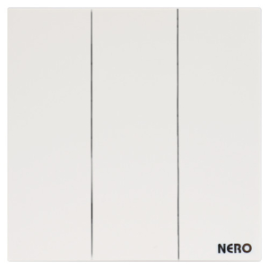 Vega Q3L1032-MW 10AX250V~ 3 Gang 2 Way Switch -Matte White