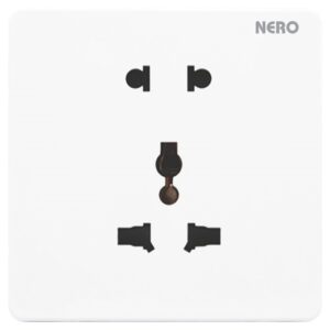 Casa X210UU-W 10A 250V~ 1 Gang International Socket With Shutter – White